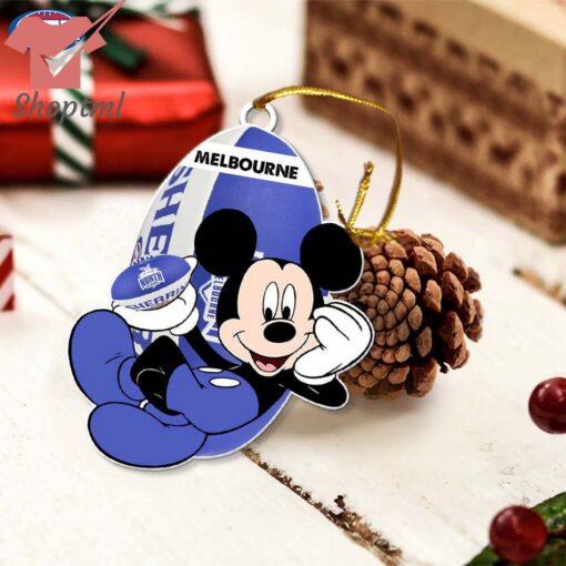 Melbourne Football Club AFL Mickey Mouse Christmas Ornament