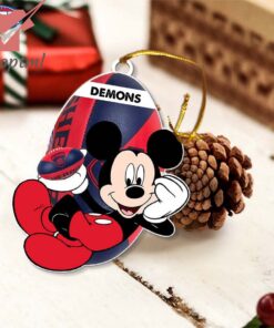 melbourne football club demons afl mickey mouse christmas ornament 3 B0fED