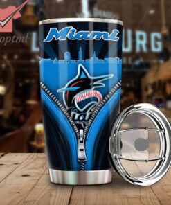 Miami Marlins Stainless Steel Tumbler