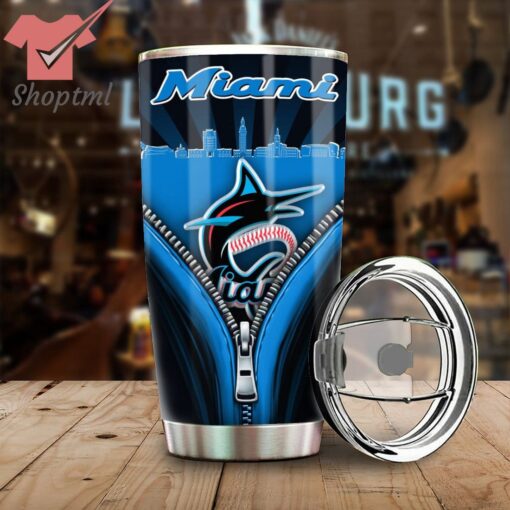 Miami Marlins Stainless Steel Tumbler