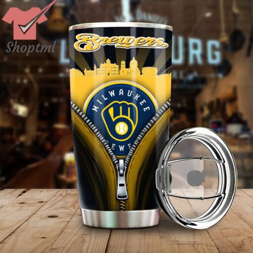 Milwaukee Brewers MLB Stainless Steel Tumbler