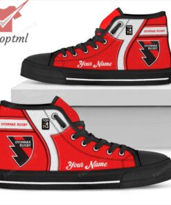 Oyonnax Rugby Personalized High Top Canvas Shoes