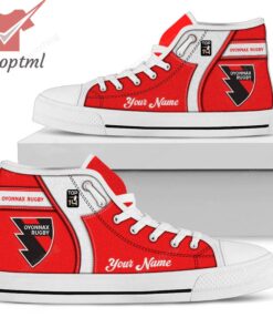 Oyonnax Rugby Personalized High Top Canvas Shoes