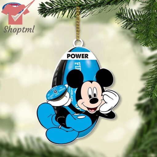 Port Adelaide Power AFL Mickey Mouse Christmas Ornament