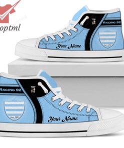 Racing 92 Personalized High Top Canvas Shoes