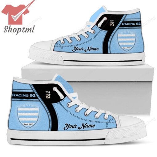 Racing 92 Personalized High Top Canvas Shoes