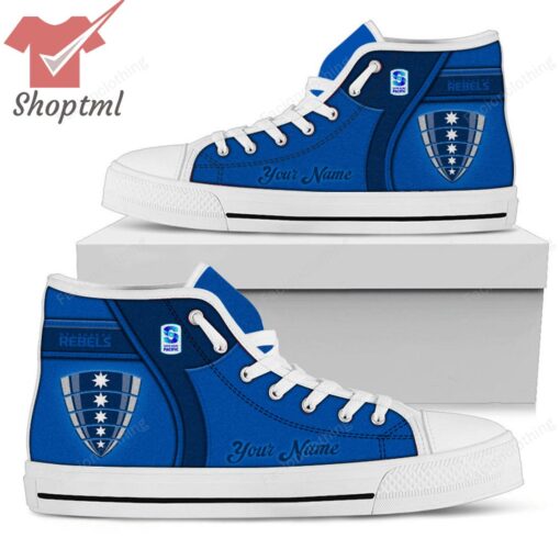 Rebels Super Rugby Personalized High Top Canvas Shoes