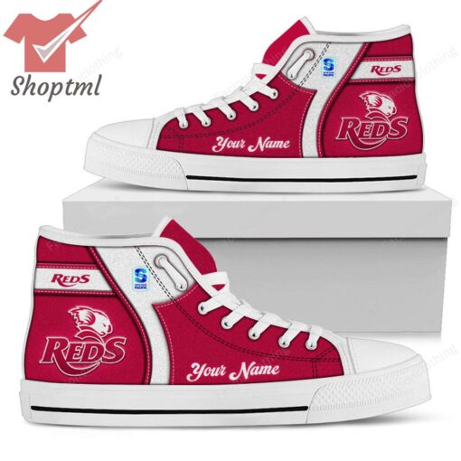 Reds Super Rugby Personalized High Top Canvas Shoes