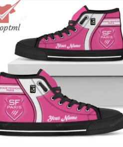 Stade Francais Paris Personalized High Top Canvas Shoes