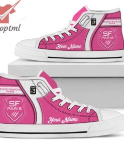 stade francais paris personalized high top canvas shoes 2 czT8q