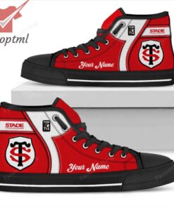 Stade Toulousain Personalized High Top Canvas Shoes