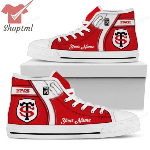 Stade Toulousain Personalized High Top Canvas Shoes