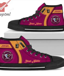 Union Bordeaux Begles Personalized High Top Canvas Shoes