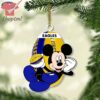 St Kilda AFL Mickey Mouse Christmas Ornament