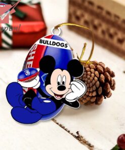 western bulldogs afl mickey mouse christmas ornament 3 pJxnQ