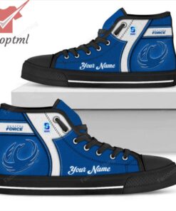 Blues Super Rugby Personalized High Top Canvas Shoes