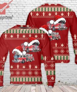 Adamstown Pennsylvania Adamstown Fire Company Christmas Ugly Sweater