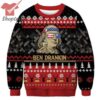 Black Cat Hiss Off Ugly Christmas Sweater