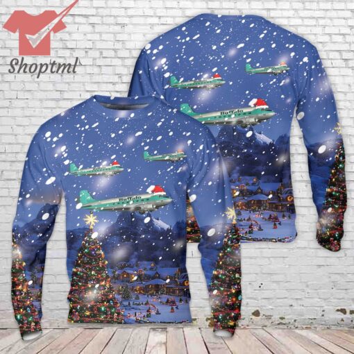 Buffalo Airways Douglas DC-3 Christmas Ugly Sweater