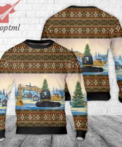 CATERPILLAR 320D3 Excavator Christmas Ugly Sweater