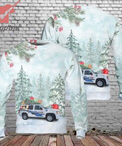 Cordova Police Department Alaska Christmas Ugly Sweater