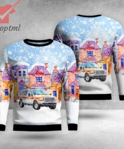 Denver Colorado Denver Health Paramedic EMS Command Vehicle Christmas Ugly Sweater