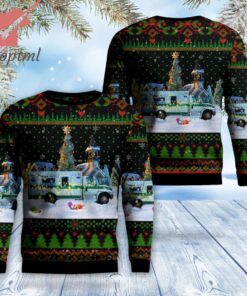 Eureka Nevada Eureka County Emergency Medical Service Christmas Ugly Sweater