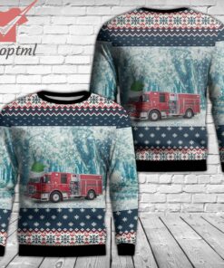 Hollywood Florida Hollywood Fire Rescue Christmas Ugly Sweater