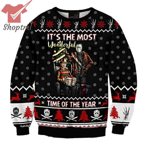 It’s The Most Wpnderfull Halloween Horror Ugly Christmas Sweater