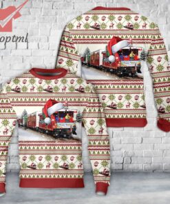 Kansas City Southern’s Holiday Express Christmas Caboose Christmas Ugly Sweater