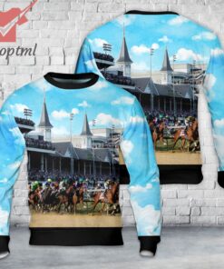 Kentucky Derby Horse Racing Christmas Ugly Sweater