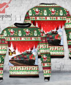 Metra Rock Island Christmas Train Christmas Ugly Sweater