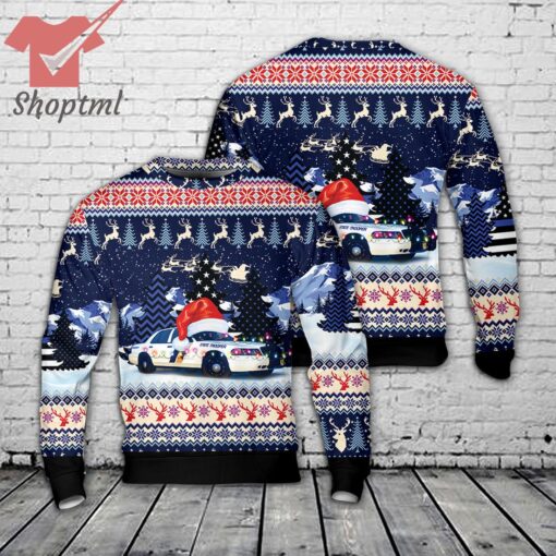 New Jersey State police Trooper Christmas Ugly Sweater