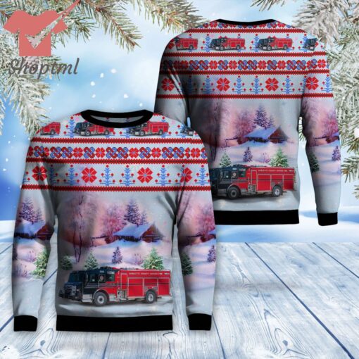 Pinedale Wyomin Sublette County Unified Fire Christmas Ugly Sweater