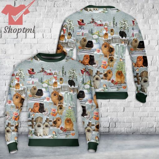 Pomeranian Dog Christmas Ugly Sweater