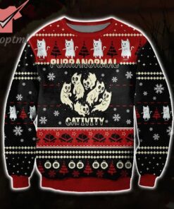 Purranormal Cativity Ugly Christmas Sweater