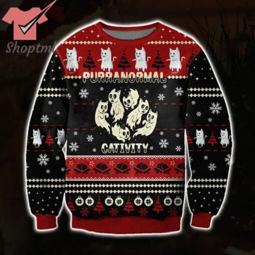 Purranormal Cativity Ugly Christmas Sweater