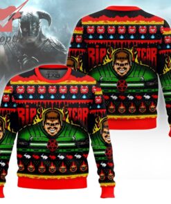 Rip And Tear Doom Ugly Christmas Sweater