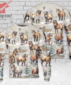 Shetland Pony Horse Christmas Ugly Sweater