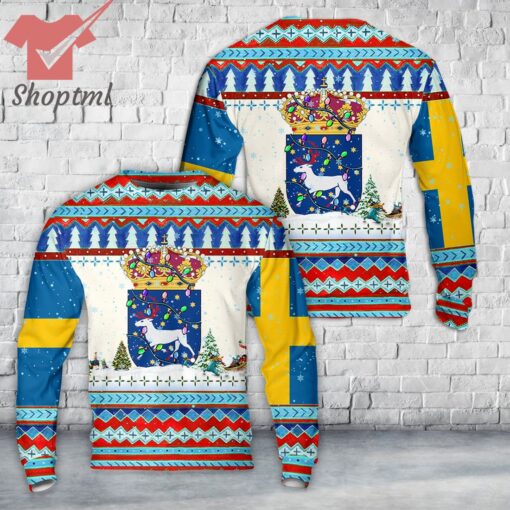 Swedish Army Orrbottens Regemente I 19 Christmas Ugly Sweater