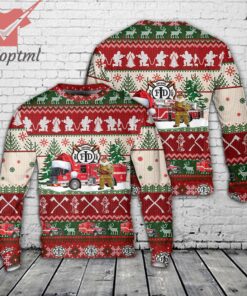 Texas Irving Fire Department Christmas Ugly Sweater