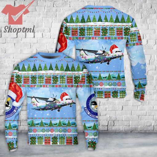 US Air Force Dornier C-146A Wolfhound Of 524th Special Operations Squadron Christmas Ugly Sweater