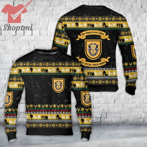 US Army 1st Special Forces Group Christmas Ugly Sweater