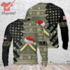 US Army Paratroopers With The 82nd Airborne Division Parachute Silhouettes Christmas Ugly Sweater