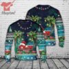 Stridsvagn 121 Mek B10 Swedish Army Christmas Ugly Sweater