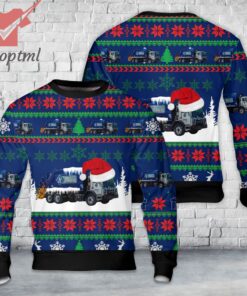 Waste Connections Canada Garbage Truck Christmas Ugly Sweater