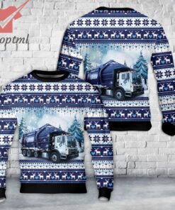 Waste Connections Mack MRU McNeilus FL Christmas Ugly Sweater