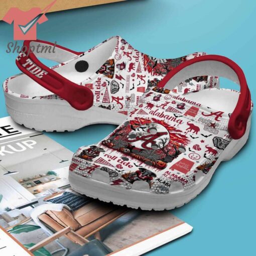 Alabama Crimson Tide Fear The Tide Crocs Clogs Shoes