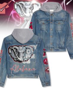 Alabama Crimson Tide They Not Like Us Hooded Denim Jacket