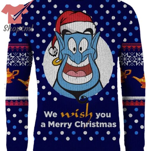 Aladdin We wish you a Merry Christmas Ugly Christmas Sweater